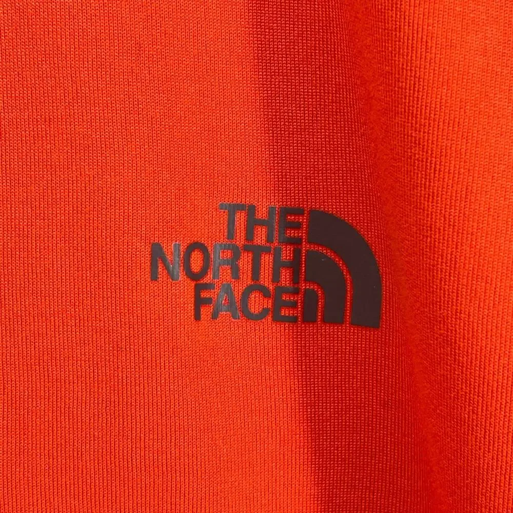 THE NORTH FACE Shirt Mens XL 1/4 Zip Performance Baselayer Long Sleeve Orange